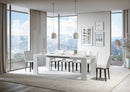 Tavolo Allungabile 130-234x90x77 cm Roxell bianco frassino