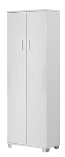 Armadio 2 Ante 62x178x34 cm Bianco Fiammato