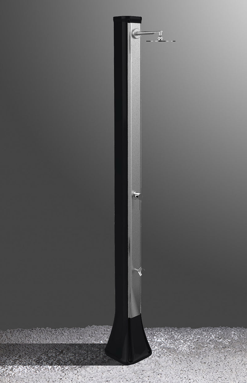 Doccia Solare da Esterno Giardino 30L Miscelatore Arkema Big Happy Five F Grigio Antracite