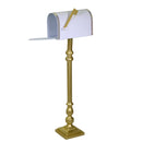 Cassetta posta di Babbo Natale Natalizia Ø33xh127 cm in Metallo oro