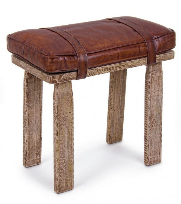 Tabouret Charleston Rectangulaire en Cuir online
