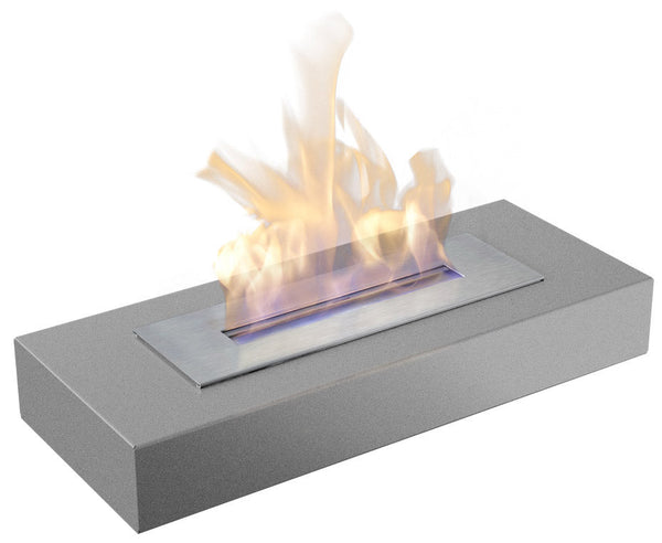 acquista Cheminée de Table au Bioéthanol 67x10 cm Flig Rialto Max Gris
