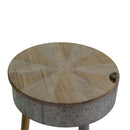 Tavolino Tondo in Metallo