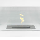 Camino a Bioetanolo da Terra Venus Free Standing Geometrico e Vetri Protettivi Serbatoio 850 ml in Acciaio Verniciato Bianco      