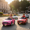 Macchina Elettrica per Bambini 12V con Licenza Mercedes CLS Small Rosa