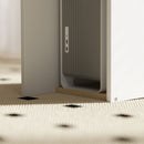 Scrivania per Computer Moderna 113x45x138.5 cm con Libreria e Porta CPU Rovere  