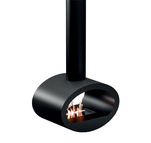 acquista Camino a Bioetanolo Sospeso 60x40x190 cm 2000W 1,5L Cervinia Nero