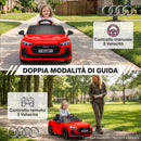 Macchina Elettrica per Bambini 12 V Audi A5L 101x55x43 cm con Telecomando e 2 Motori in PP Rosso      