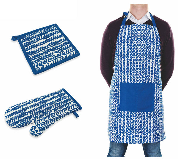 Ensemble Tablier, Gant et Manique en Coton VdE Tivoli 1996 Masai sconto