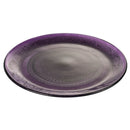 Set 6 Piatti Piani Ø25x2 cm  in Vetro VdE Tivoli 1996 Imperial Viola