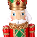 Soldatino Schiaccianoci in Resina giullare rosso cm 14,5x14xh49