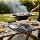 Set 5 Utensili Accessori per  Barbecue con Grembiule e Guanto Master Cook