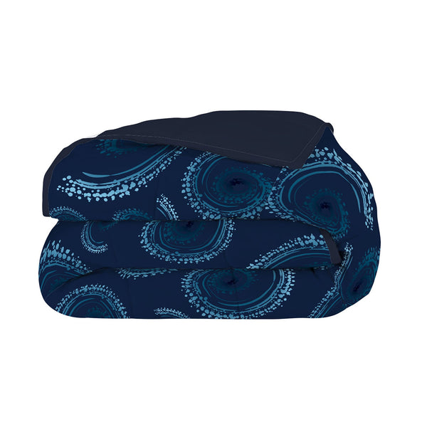 acquista Couette Hiver Imprimée en Microfibre 300gr Double Face Vortex Différentes Tailles