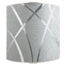 Applique 1xE27 Montatura Argento Vetro Lastra Diamontatura Ser.Bi E-Energy Cloe