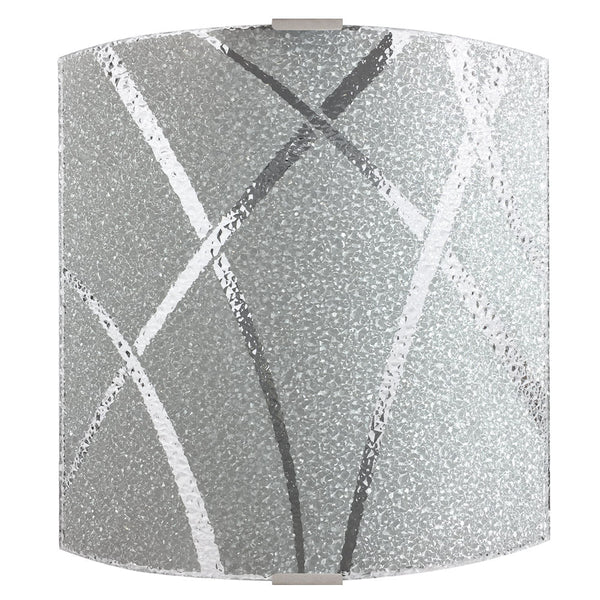 Applique 1xE27 Silver Frame Glass Plate Diamontatura Ser.Bi E-Energy Cloe online