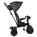 Triciclo a Spinta per Bambini con Maniglione Direzionabile Qplay Cosy Nero