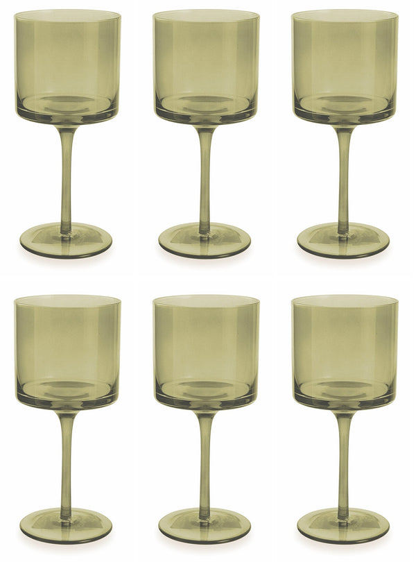 Set de 6 verres Ø8,2x20 cm en verre VdE Tivoli 1996 Cala Jondal Jaune online