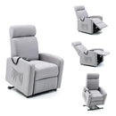 Poltrona Alzapersona Elettrica 1 Motore Reclinabile a Motore in Tessuto Marta Grigia