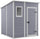Abri de jardin porte-outils 183,5x185x200 cm résine effet bois Keter Manor Pent 6x6 gris