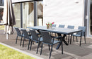 Tavolo Allungabile Djerba 200/260x100x75 h cm in Alluminio Antracite