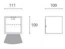 Applique da Esterno a LED 9W 3000K Sovil Bianco