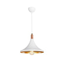 Lampada a sospensione Kano bianco oro 