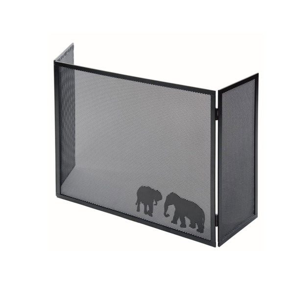 Parascintille con Antine 100x50 cm Decorazione Elefante in Ferro Verniciato Grigio Martellato sconto