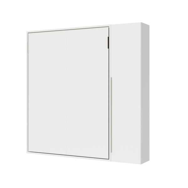 acquista Letto Matrimoniale Francese A Scomparsa 140 Versia Con Armadio 1 Anta Dx Bianco