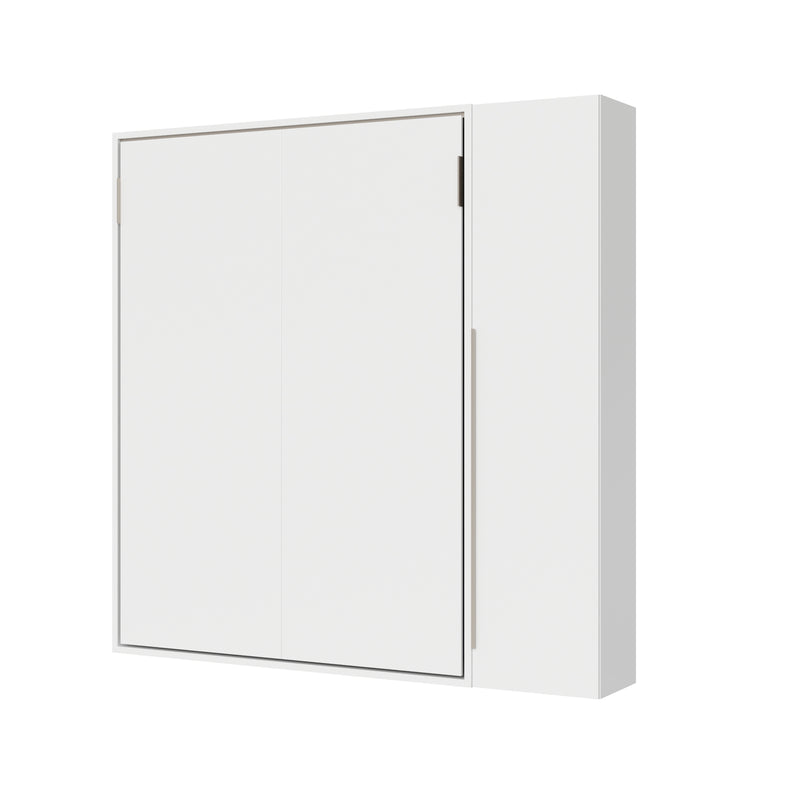 Letto Matrimoniale Francese A Scomparsa 140 Versia Con Armadio 1 Anta Dx Bianco      