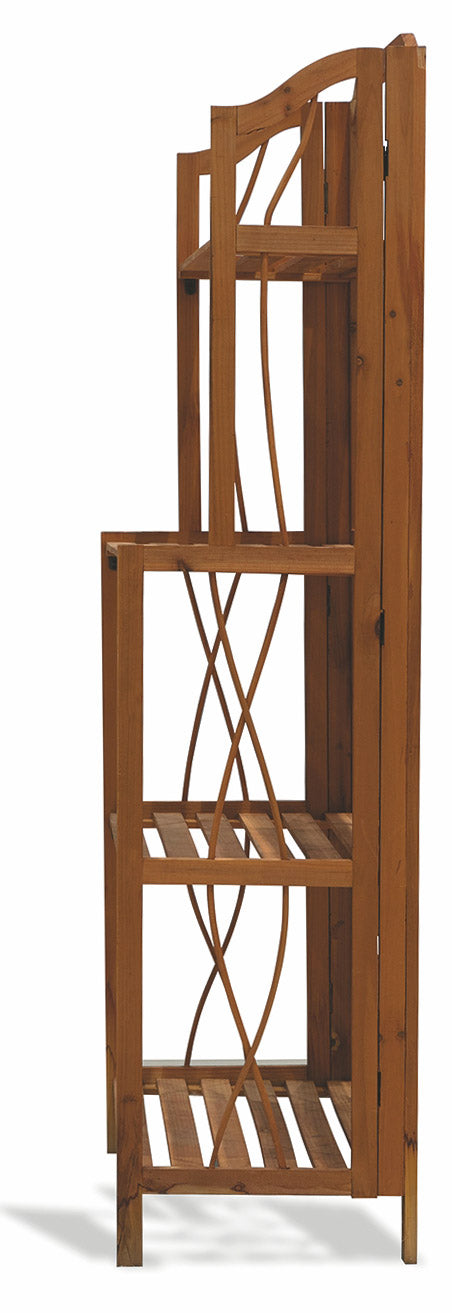 Libreria Pieghevole 4 Ripiani in Legno Soriani