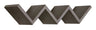 Etagère murale bibliothèque Zigzag 56x15,5 cm en bois de fibre de chêne foncé Lightning