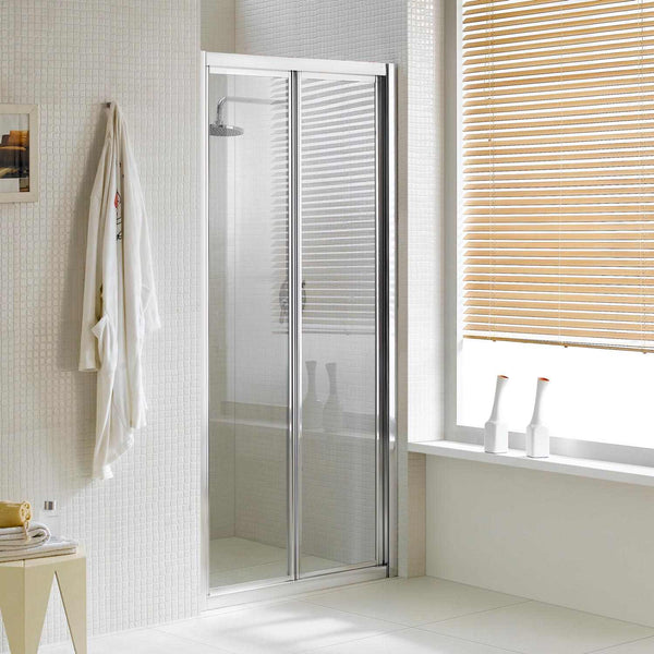 Porte de douche murale 1 porte pliante en cristal transparent 4 mm H198 Fosterberg Fyn différentes tailles prezzo