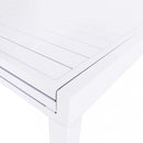 Tavolo Allungabile Hawaii 135/270x90x75 h cm in Alluminio Bianco