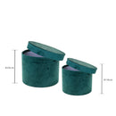 Set 2 Cappelliere Velluto 26x20 23x18 cm