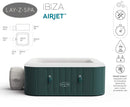 Piscina Idromassaggio Gonfiabile Riscaldata Ø180 cm 6 Persone Bestway Ibiza Lay-Z Air Jet
