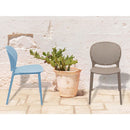 Set 4 Sedie da Giardino 56x47,5x79,5 cm Lolly Azzurre