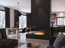 Camino a Bioetanolo da Incasso 100x30x60 cm Infire U1000 Slim Nero  