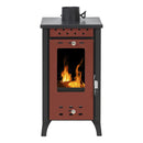 Stufa a Legna 33x38,5xh74 cm 7,7 Kw Matilde Rossa
