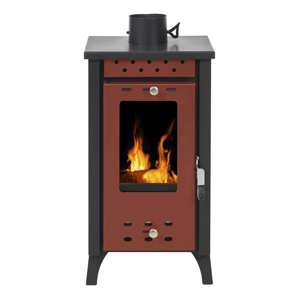 Stufa a Legna 33x38,5xh74 cm 7,7 Kw Matilde Rossa online