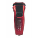 Rasoio Elettrico Ricaricabile 3 Testine Oscillanti Kooper Figaro Rosso