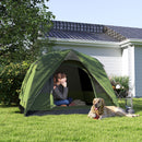 Tenda da Campeggio per 3 Persone Impermeabile 200x200x135H cm Impermeabile con Tasca e Gancio per Lanterna Verde   