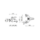 Rubinetto Miscelatore Monocomando per Vasca in Ottone Bologna Ottone Antico