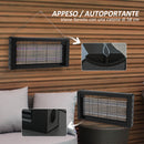 Lampada Zanzariera Elettrica 8W per Interno 49x6x25 cm con Catenella e Rete di Protezione Nero 