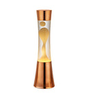 Lampada Lava Lamp da Interno H 40 in Metallo Rame Opaco