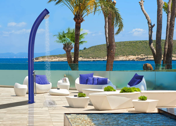 Minuterie de douche de jardin solaire et douchette à main Arkema Jolly Top Line Perla Nera acquista