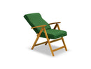 Poltrona da Giardino Pieghevole in Legno Acacia Taddei Mamu 5P Verde