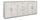 Meuble bas 4 portes 4 tiroirs 203x84x41 cm Ciment/Oxyde blanc