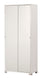 Armoire 2 portes coulissantes 82x190x42 cm Blanc Flammé