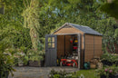 Casetta da Giardino Porta Attrezzi 228x287x252 cmin Evotech+ Keter Newton 759 Marrone