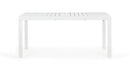 Tavolo da Giardino Allungabile 160/240x90x75 cm in Alluminio Hilde Bianco